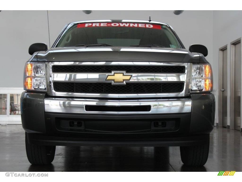 2011 Silverado 1500 LS Extended Cab - Taupe Gray Metallic / Ebony photo #8