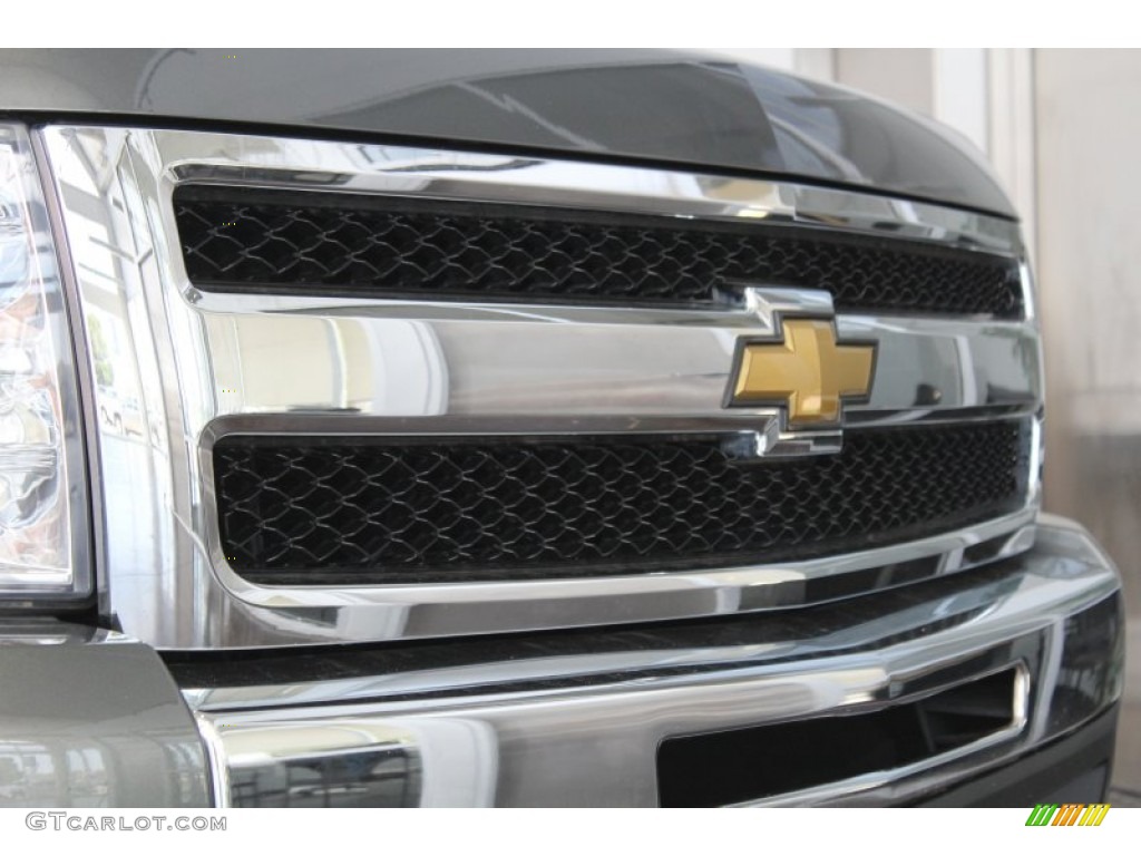 2011 Silverado 1500 LS Extended Cab - Taupe Gray Metallic / Ebony photo #10