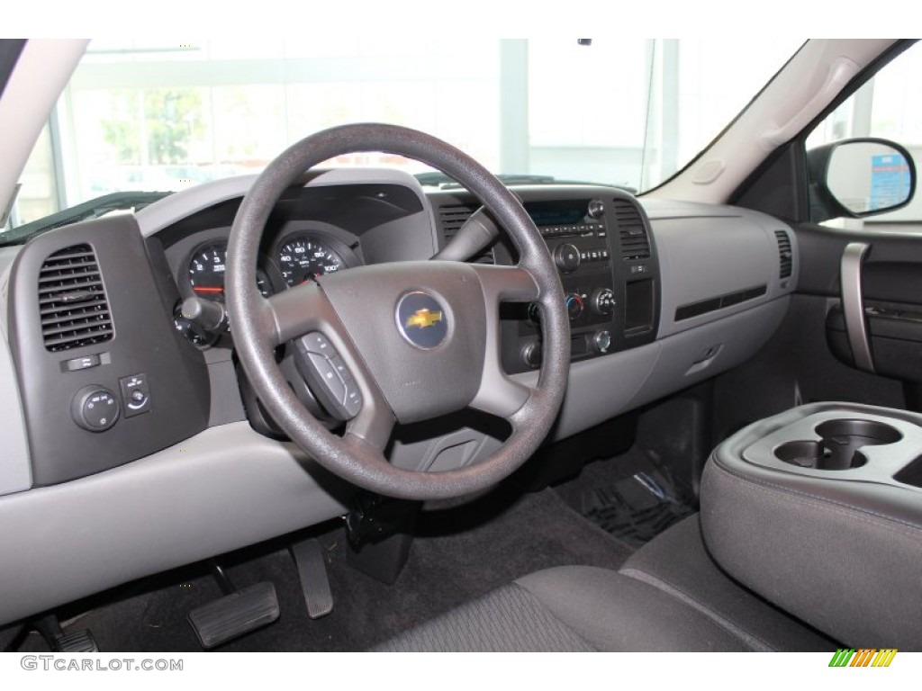 2011 Silverado 1500 LS Extended Cab - Taupe Gray Metallic / Ebony photo #14