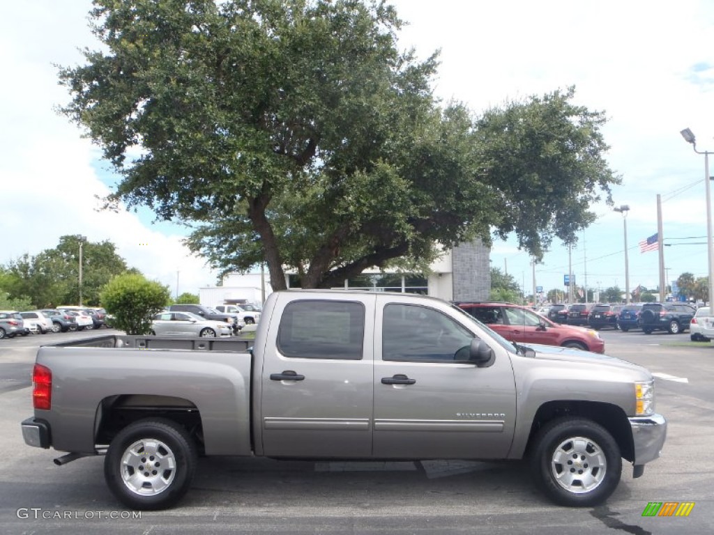 2013 Silverado 1500 LT Crew Cab - Graystone Metallic / Light Titanium/Dark Titanium photo #2