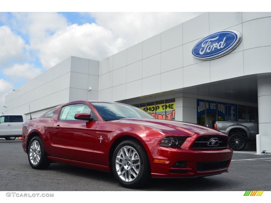 Ruby Red Ford Mustang