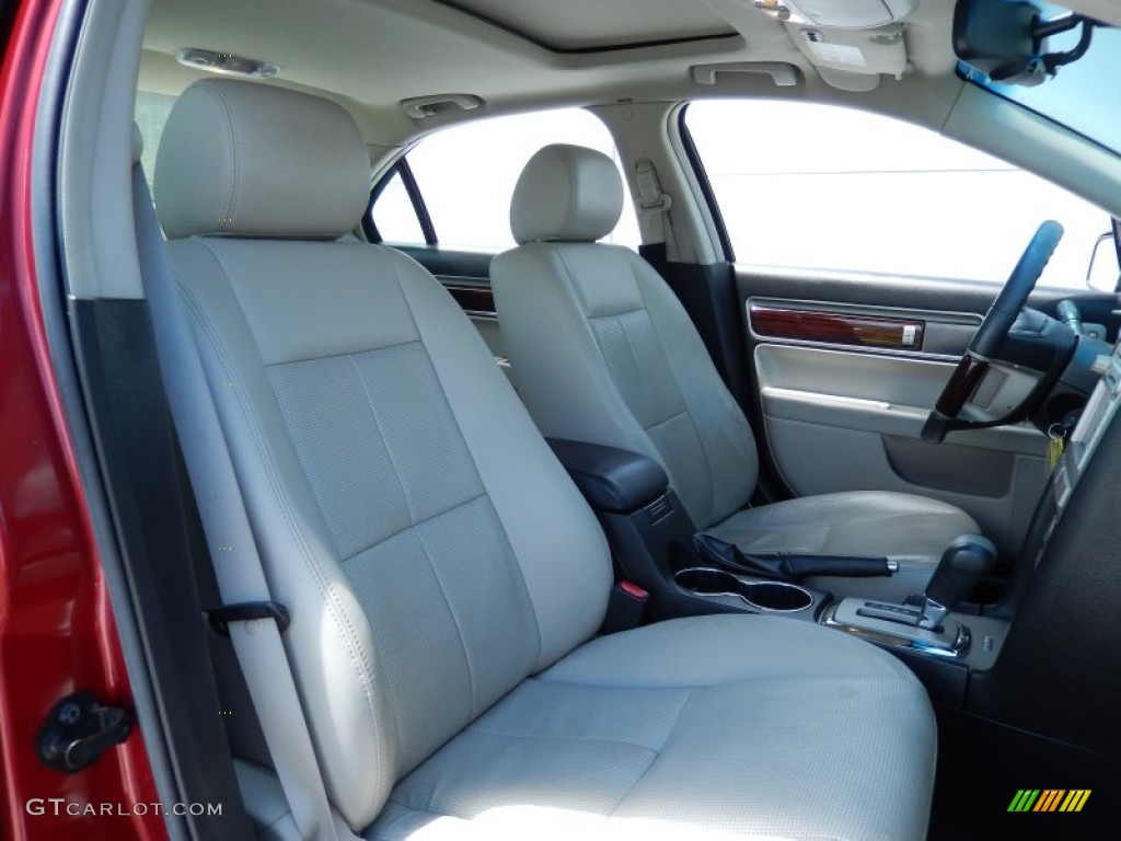 2008 MKZ Sedan - Vivid Red Metallic / Light Stone photo #17