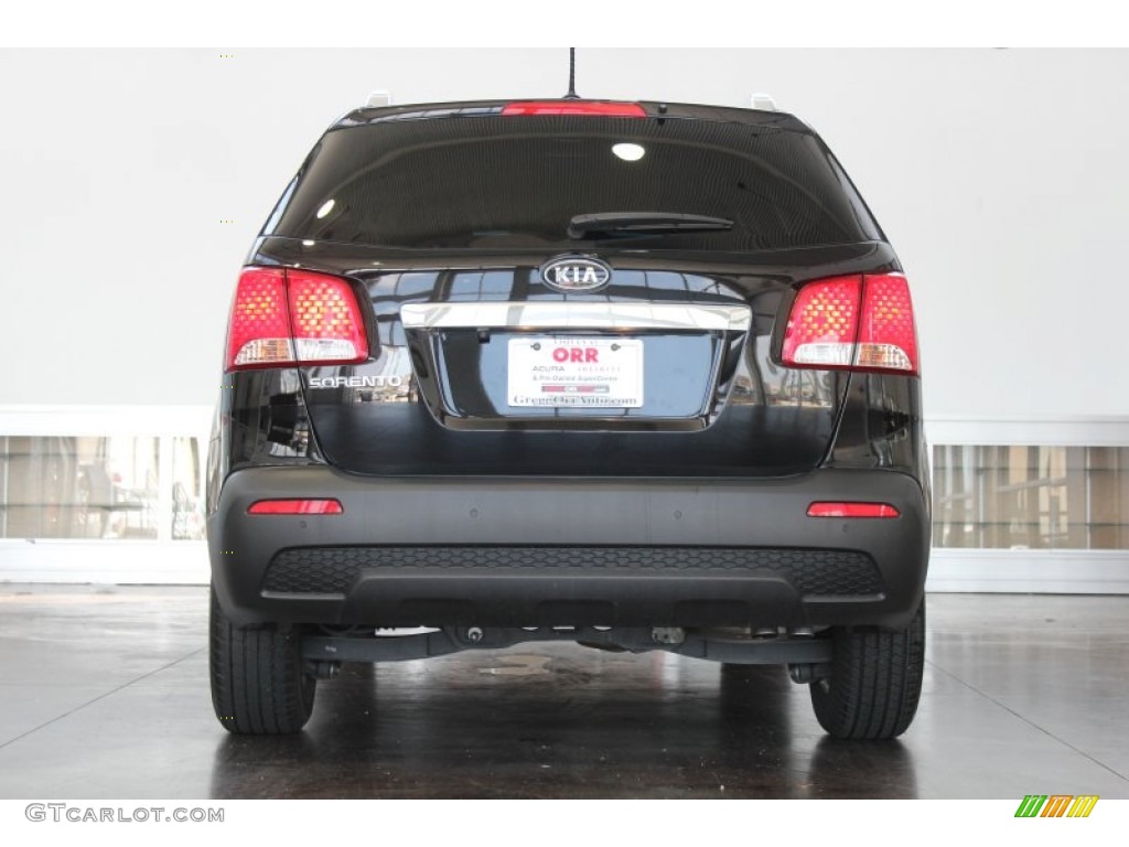 2012 Sorento LX - Ebony Black / Black photo #9