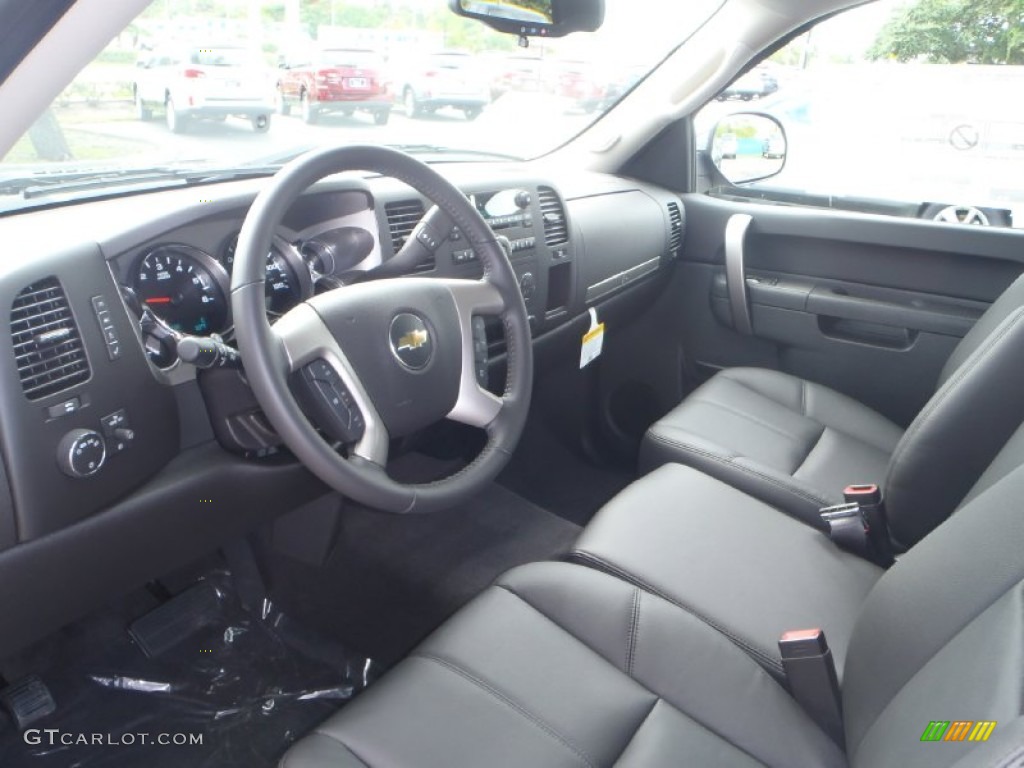 Ebony Interior 2013 Chevrolet Silverado 1500 LT Extended Cab Photo #83269231