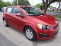 2013 Crystal Red Tintcoat Chevrolet Sonic LT Hatch  photo #1