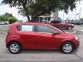 2013 Crystal Red Tintcoat Chevrolet Sonic LT Hatch  photo #2