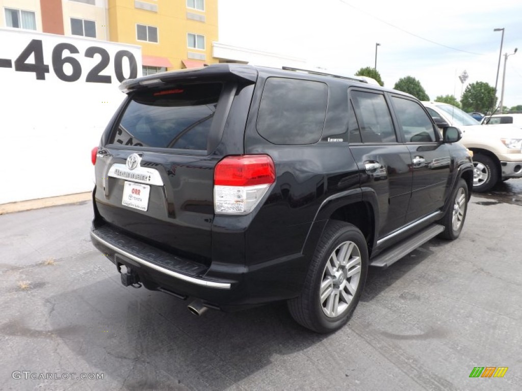 2011 4Runner Limited 4x4 - Black / Black Leather photo #8
