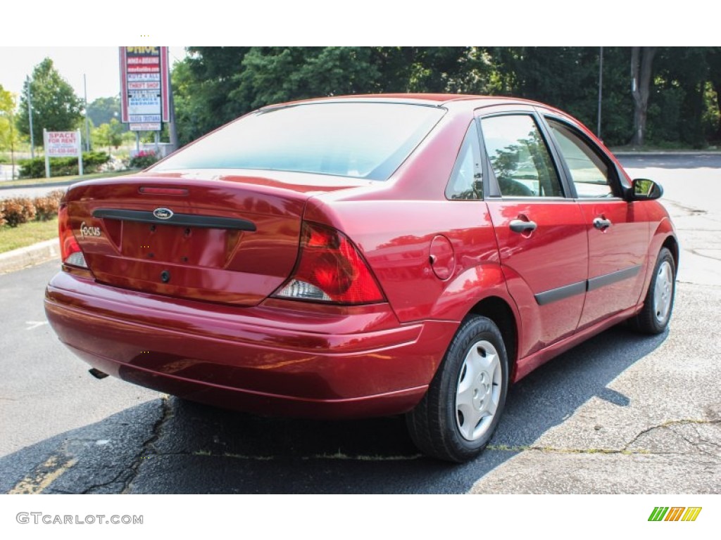 2003 Focus LX Sedan - Sangria Red Metallic / Medium Graphite photo #6