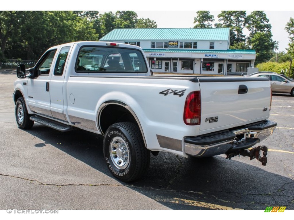 2002 F250 Super Duty XL SuperCab 4x4 - Oxford White / Medium Flint photo #4