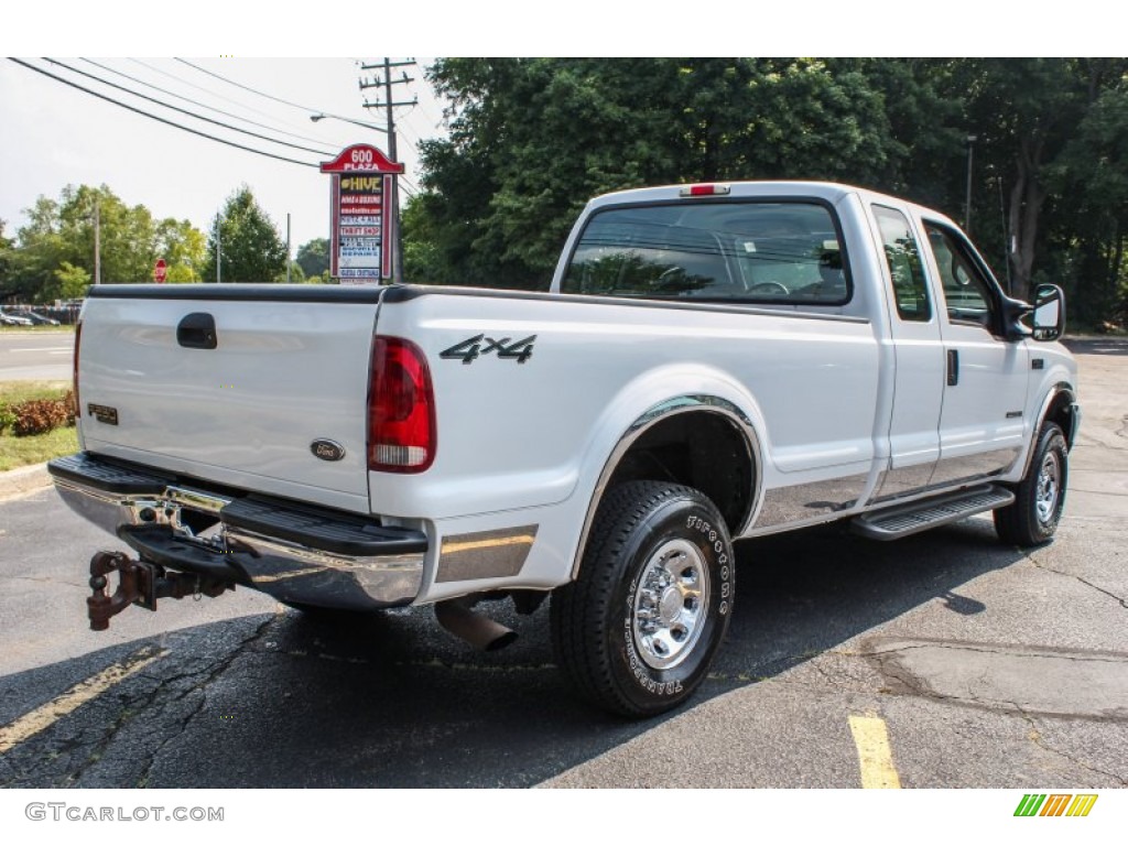 2002 F250 Super Duty XL SuperCab 4x4 - Oxford White / Medium Flint photo #6