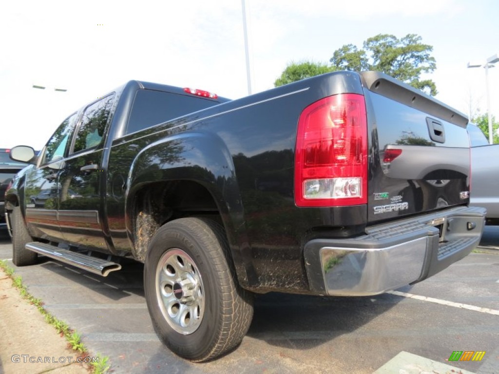 2010 Sierra 1500 SL Crew Cab - Onyx Black / Dark Titanium photo #2