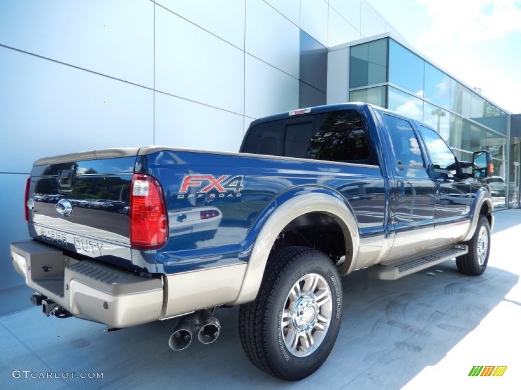 Blue Jeans Metallic 2013 Ford F350 Super Duty King Ranch Crew Cab 4x4 Exterior Photo #83271510