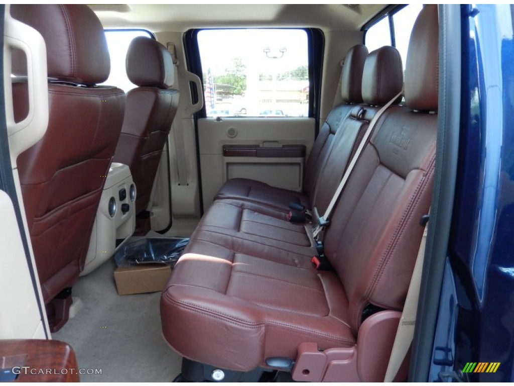 2013 F350 Super Duty King Ranch Crew Cab 4x4 - Blue Jeans Metallic / King Ranch Chaparral Leather/Adobe Trim photo #7