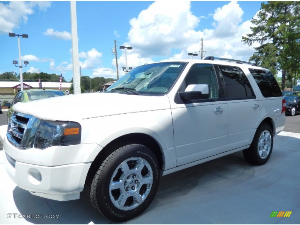 2013 Expedition Limited - White Platinum Tri-Coat / Stone photo #1