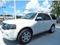 2013 White Platinum Tri-Coat Ford Expedition Limited  photo #1