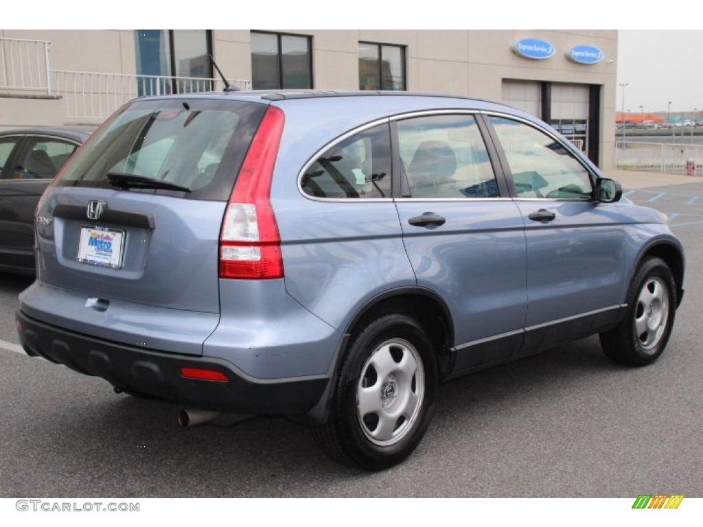 2008 CR-V LX - Glacier Blue Metallic / Gray photo #4