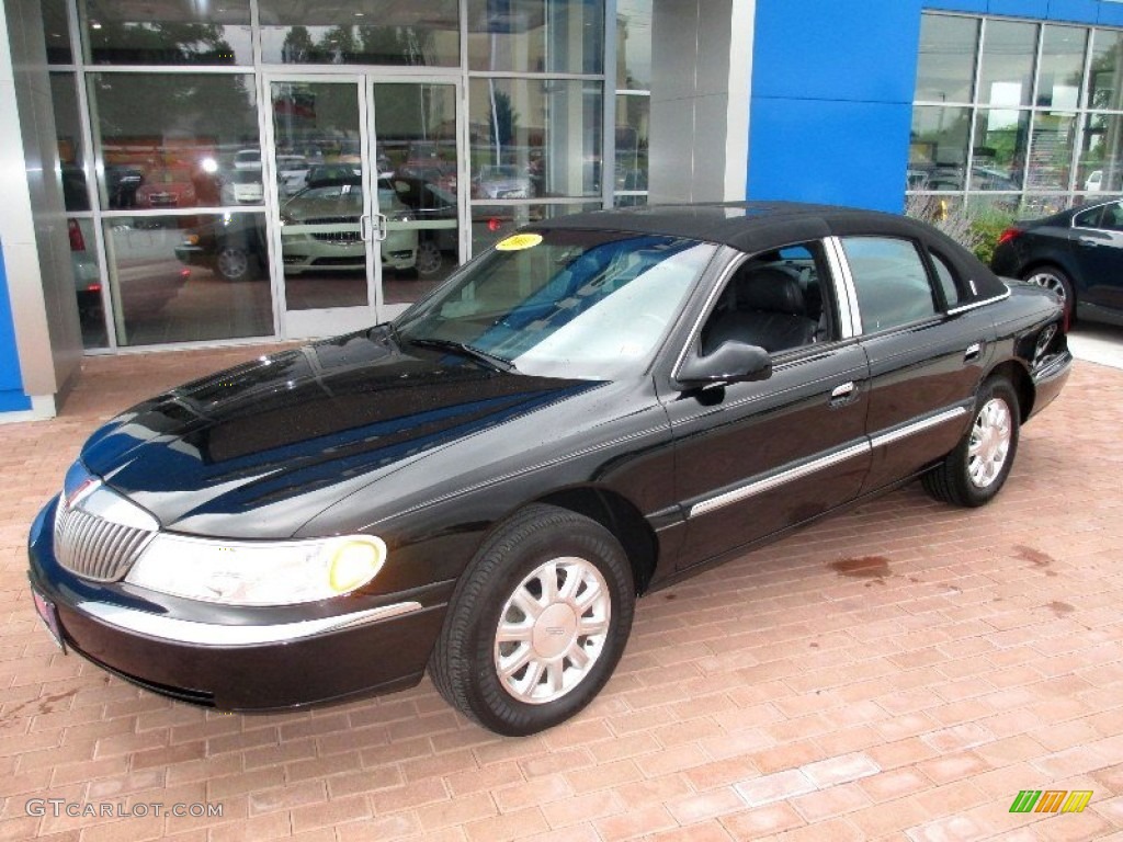 Black 2001 Lincoln Continental Standard Continental Model Exterior Photo #83273283