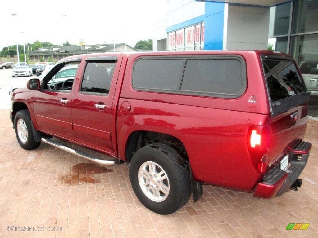 2010 Colorado LT Crew Cab 4x4 - Cardinal Red Metallic / Ebony photo #2