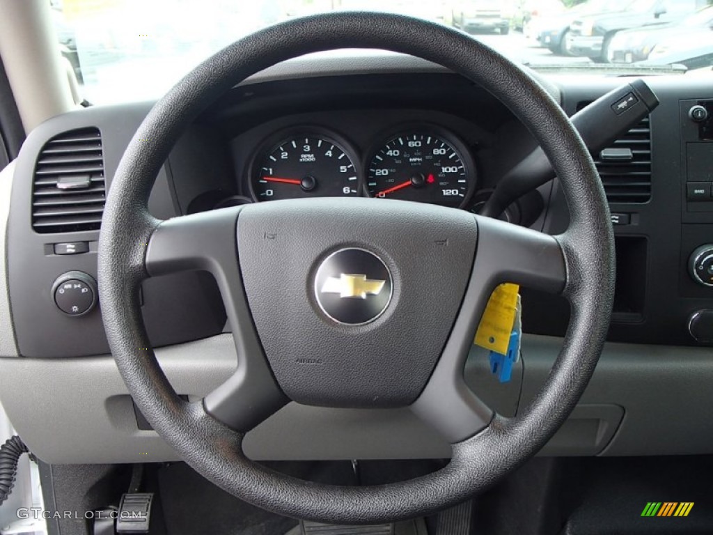 2010 Chevrolet Silverado 1500 Extended Cab Dark Titanium Steering Wheel Photo #83274213