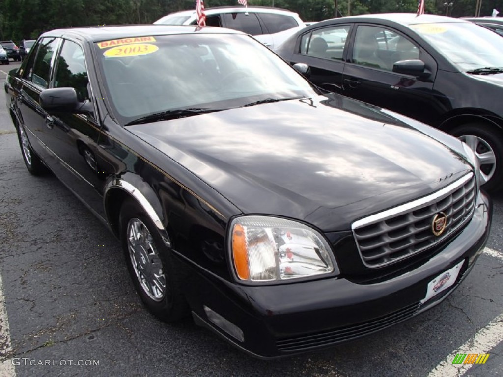 2003 DeVille Sedan - Sable Black / Black photo #3