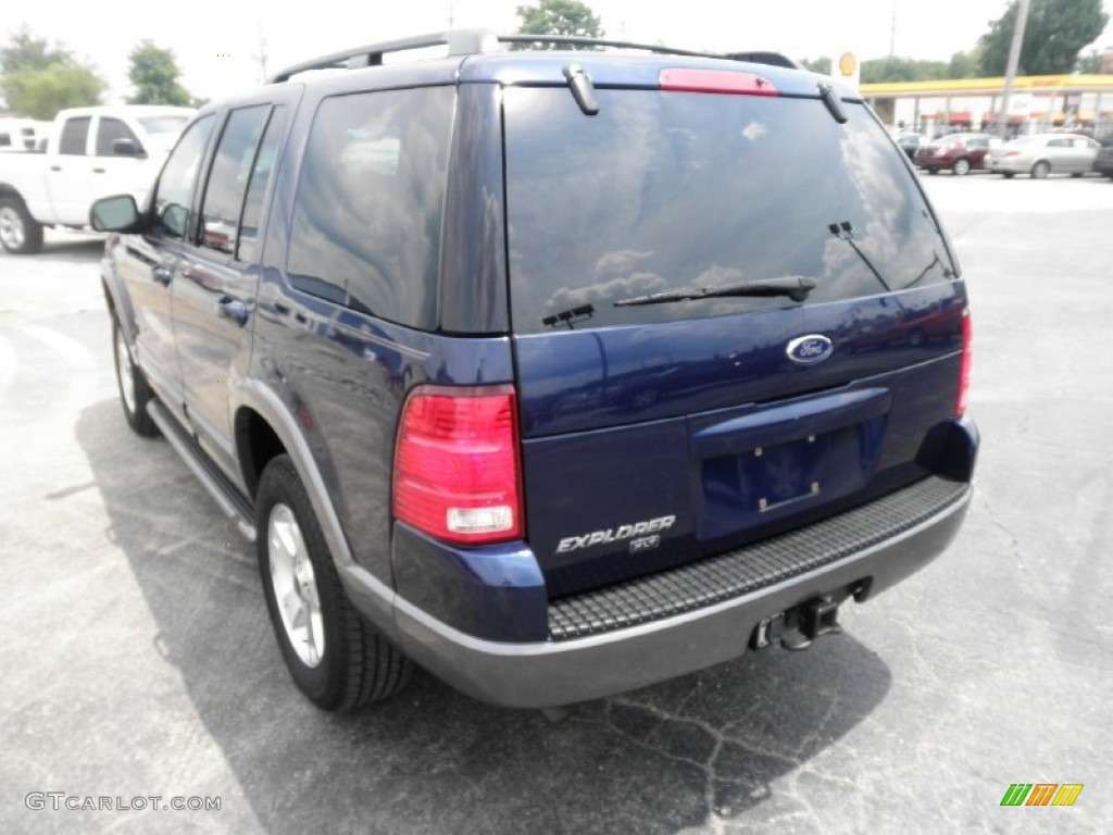 2004 Explorer XLT 4x4 - Dark Blue Pearl Metallic / Midnight Grey photo #22
