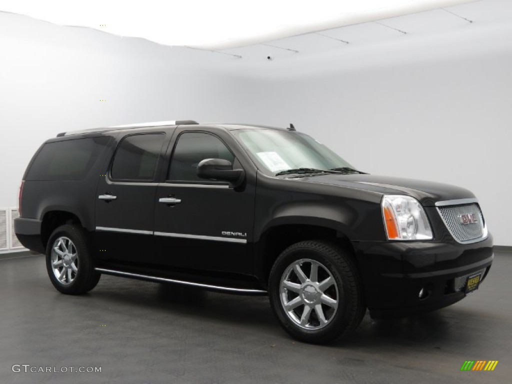 2012 Yukon Denali - Onyx Black / Cocoa/Light Cashmere photo #1