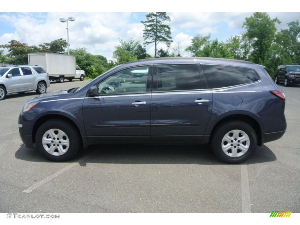 Atlantis Blue Metallic 2014 Chevrolet Traverse LS Exterior Photo #83275959