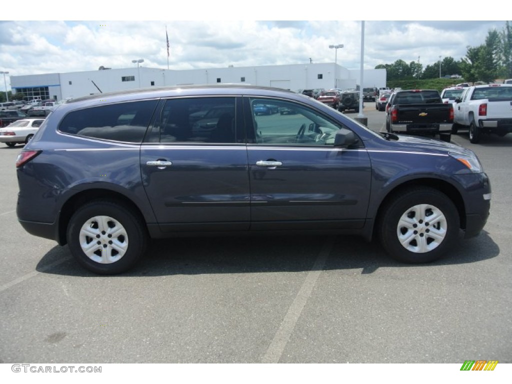 Atlantis Blue Metallic 2014 Chevrolet Traverse LS Exterior Photo #83276028