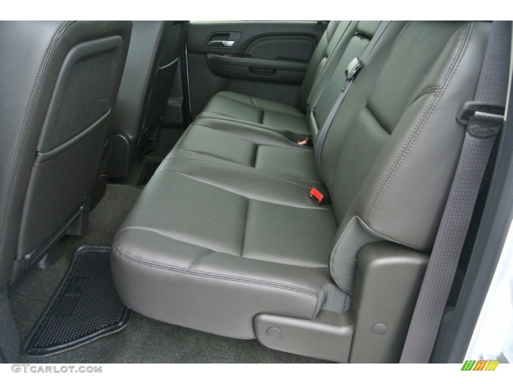 Ebony Interior 2014 GMC Sierra 3500HD Denali Crew Cab 4x4 Dually Photo #83276732