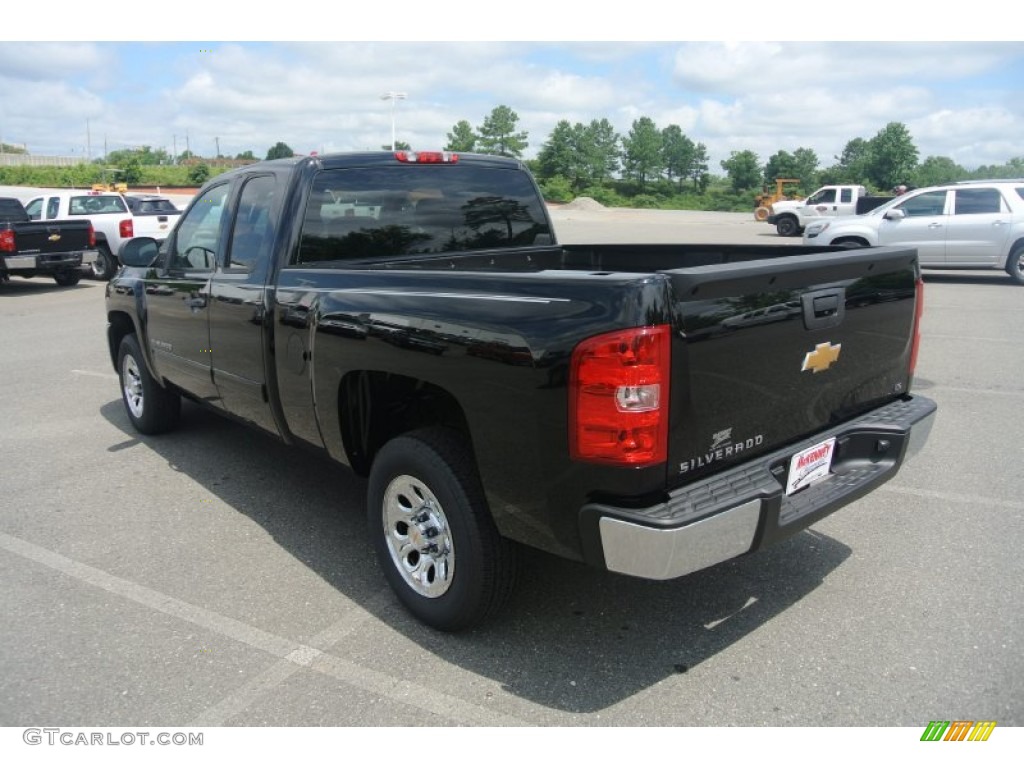 2013 Silverado 1500 LS Extended Cab - Black / Dark Titanium photo #4