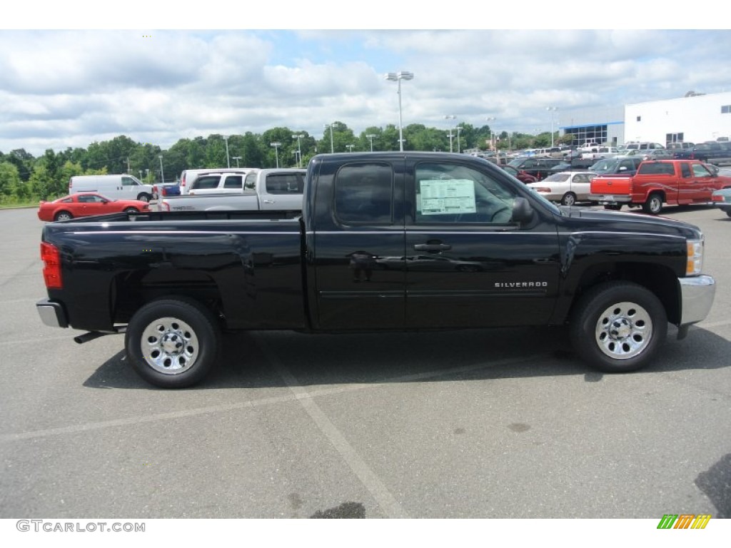 2013 Silverado 1500 LS Extended Cab - Black / Dark Titanium photo #6