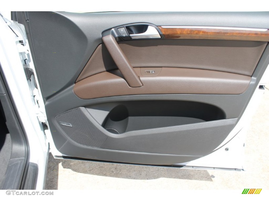 2013 Audi Q7 3.0 TFSI quattro Espresso Brown Door Panel Photo #83280296