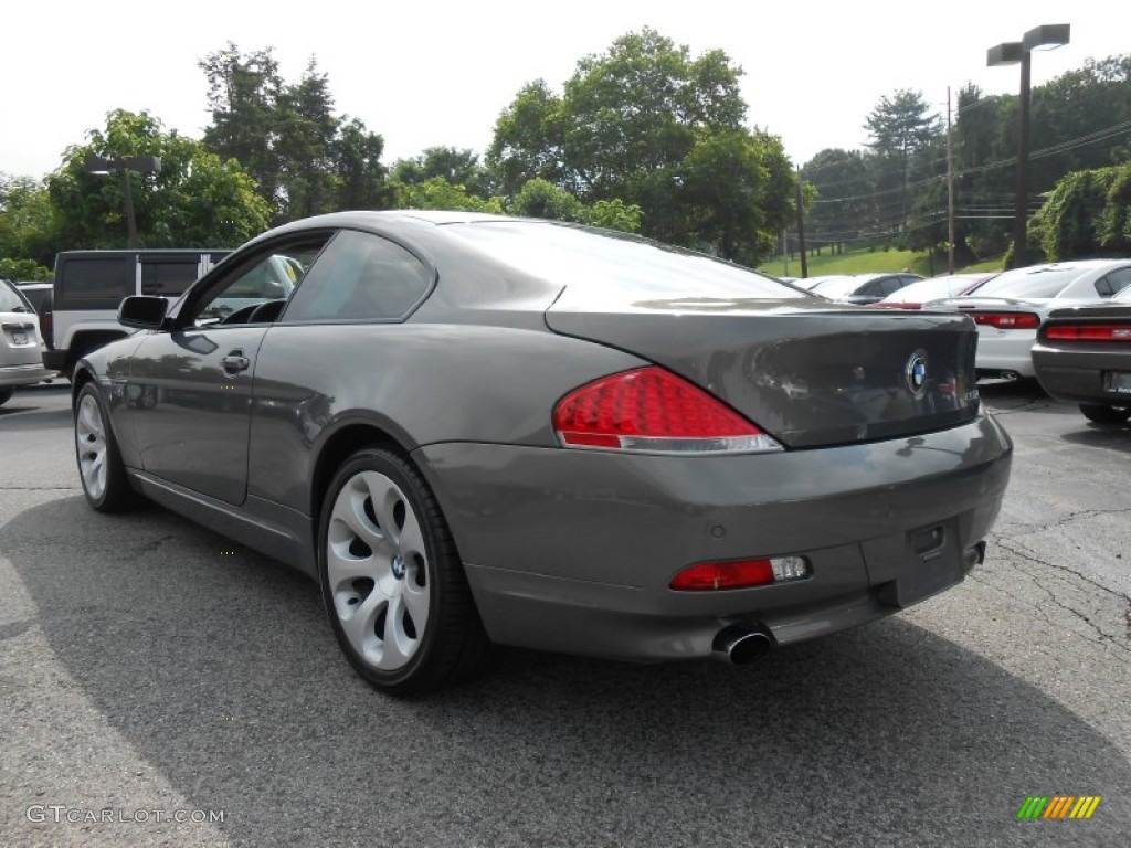 2006 6 Series 650i Coupe - Stratus Grey Metallic / Black photo #5