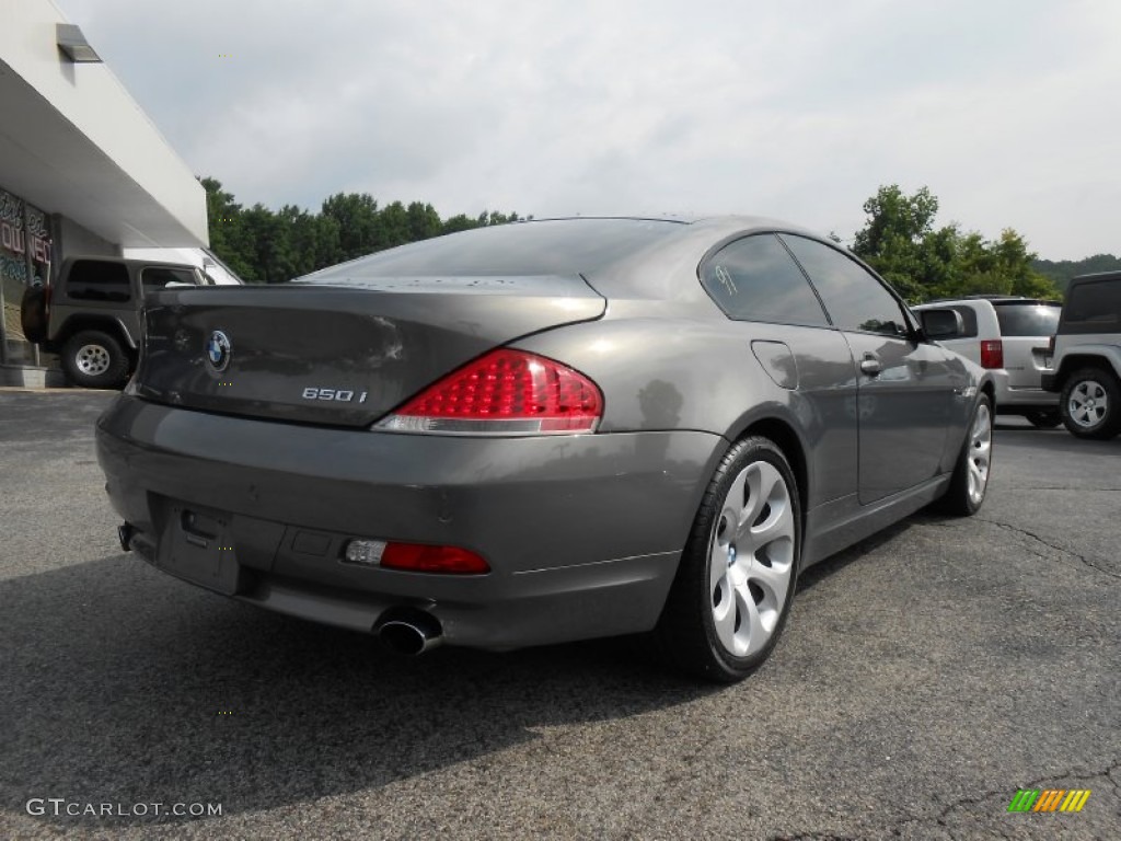 2006 6 Series 650i Coupe - Stratus Grey Metallic / Black photo #7
