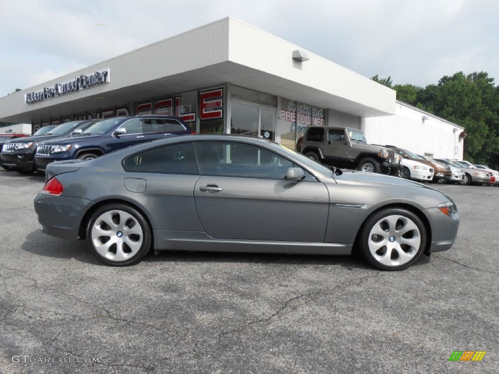 2006 6 Series 650i Coupe - Stratus Grey Metallic / Black photo #8