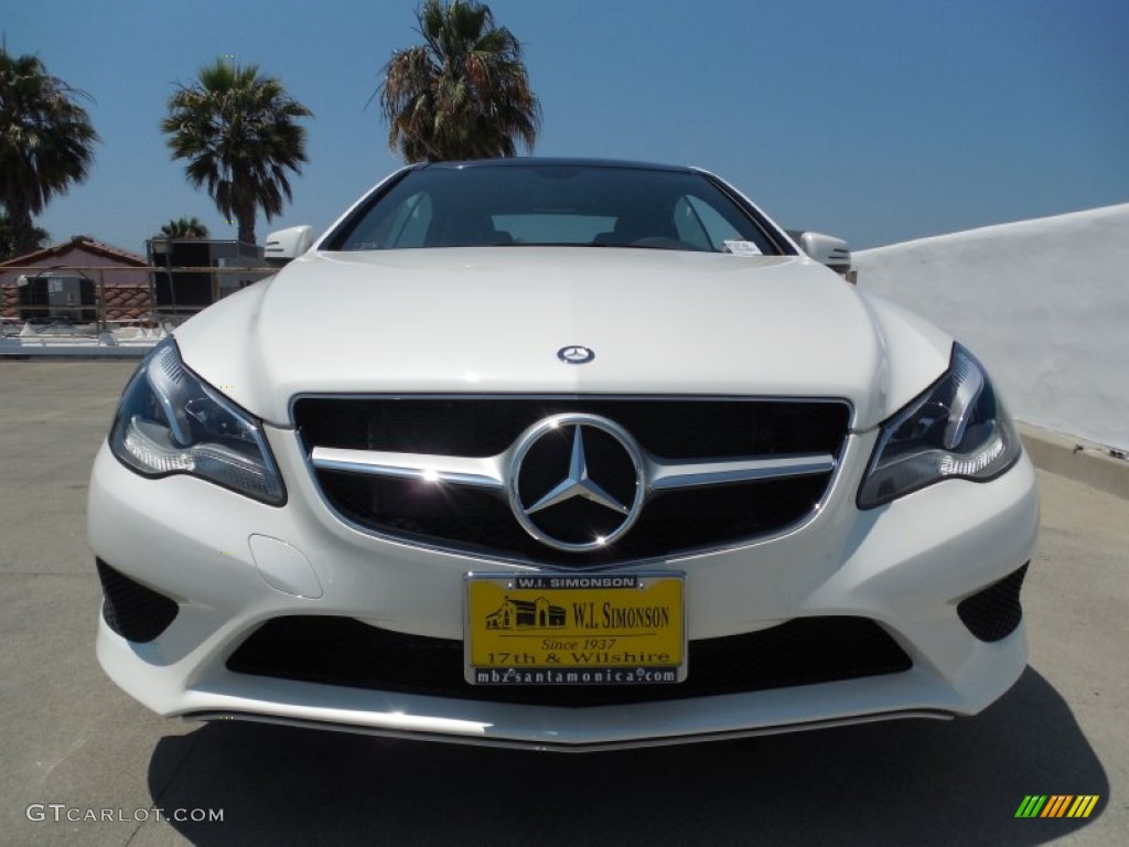 2014 E 350 Coupe - Diamond White Metallic / Black photo #2
