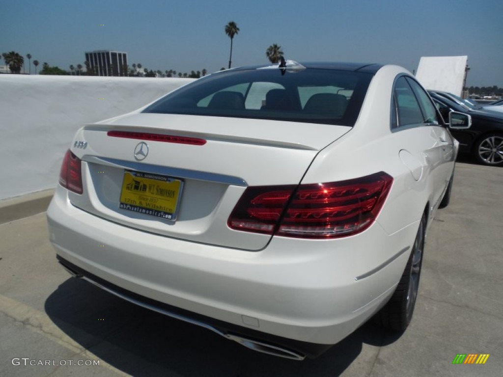 2014 E 350 Coupe - Diamond White Metallic / Black photo #4