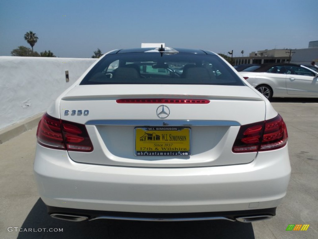 2014 E 350 Coupe - Diamond White Metallic / Black photo #5