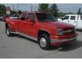 2004 Victory Red Chevrolet Silverado 3500HD LT Extended Cab 4x4 Dually  photo #49