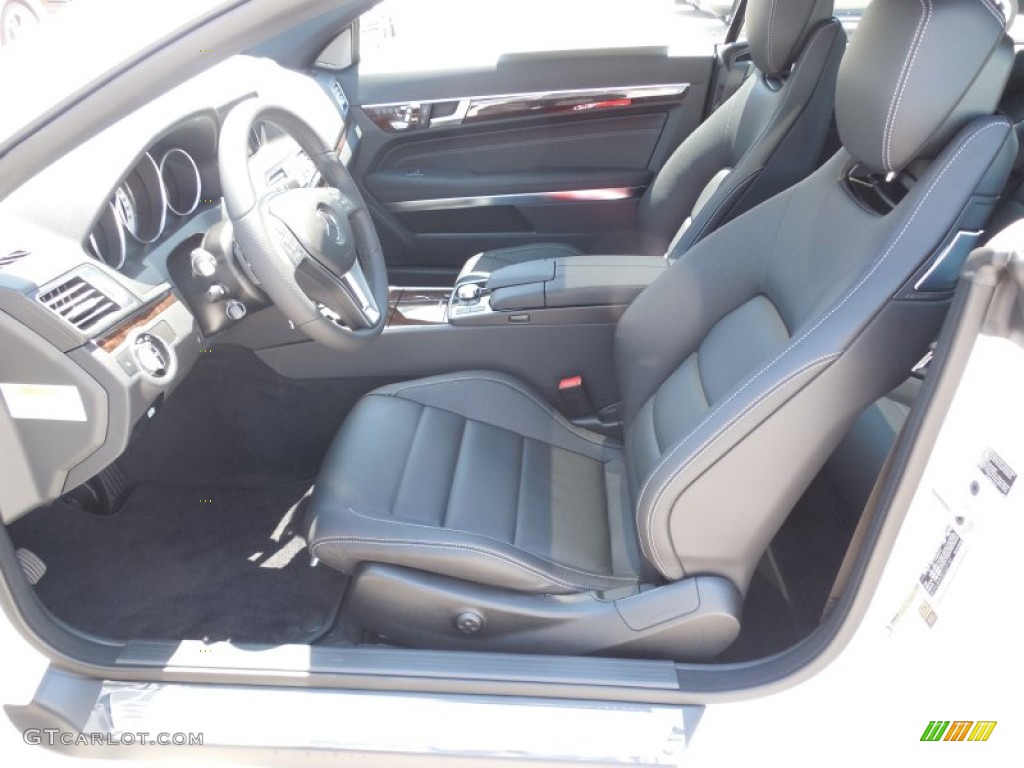 2014 E 350 Coupe - Diamond White Metallic / Black photo #7