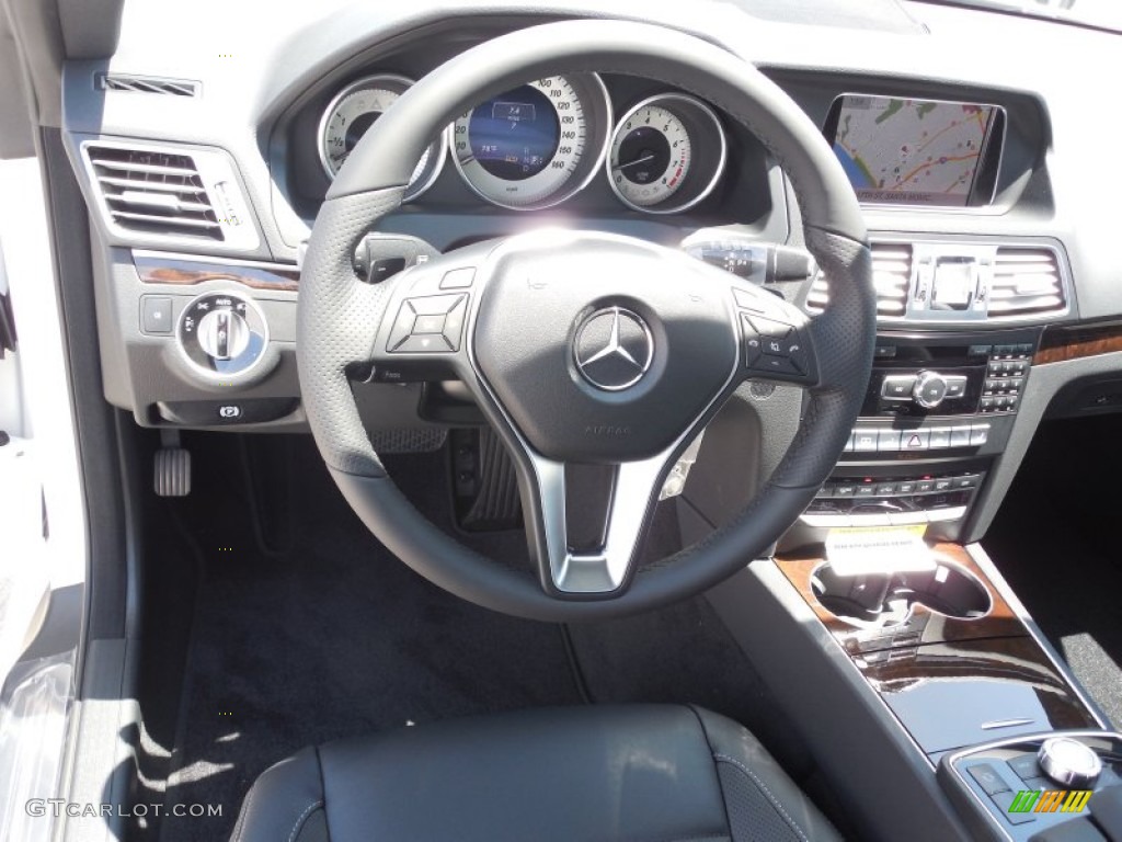 2014 E 350 Coupe - Diamond White Metallic / Black photo #9