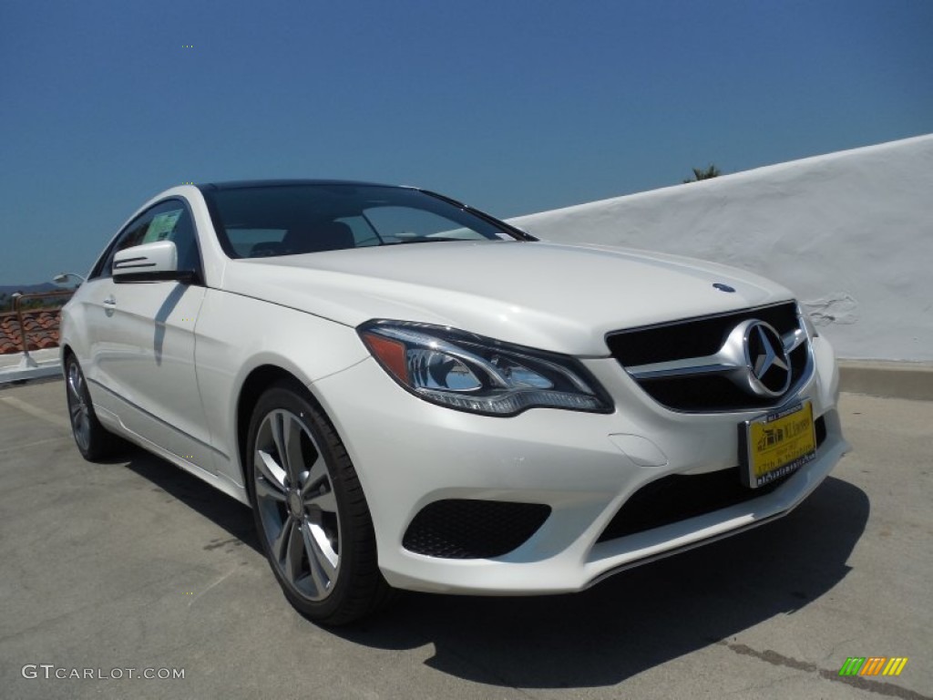 2014 E 350 Coupe - Diamond White Metallic / Black photo #11