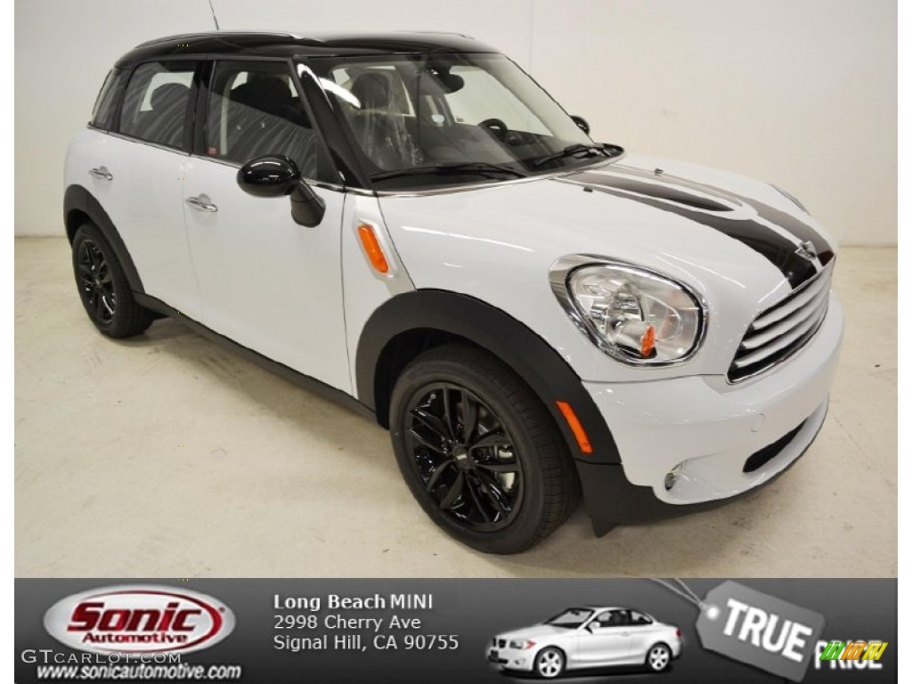 Light White Mini Cooper