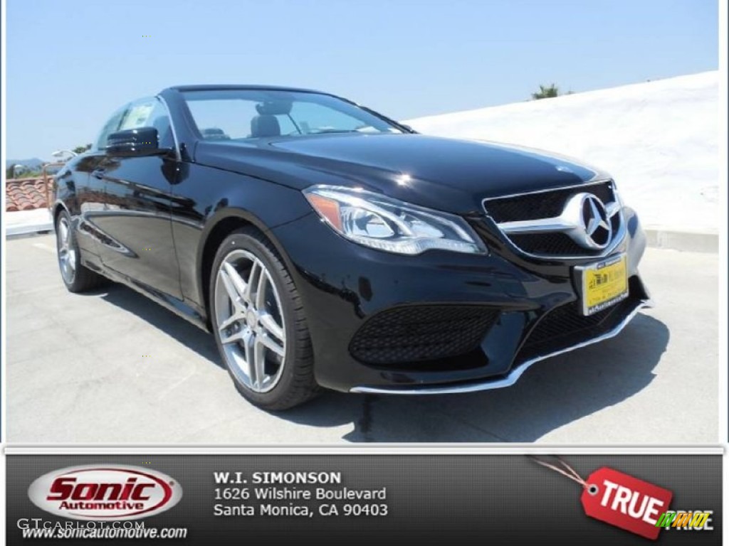 2014 E 550 Cabriolet - Black / Black photo #1