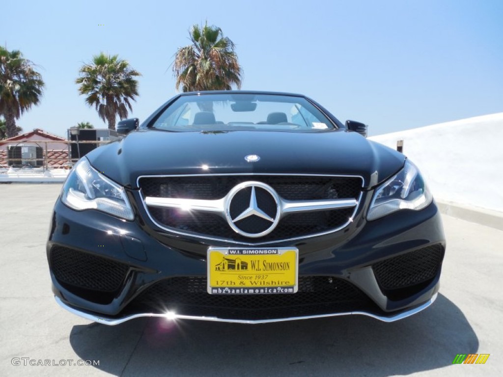 2014 E 550 Cabriolet - Black / Black photo #2