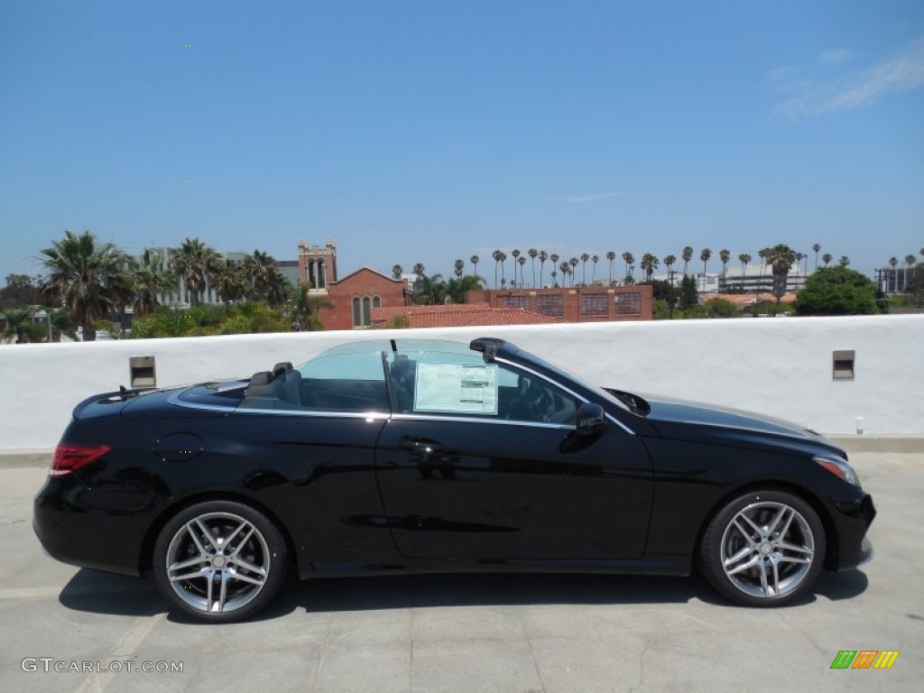 2014 E 550 Cabriolet - Black / Black photo #3