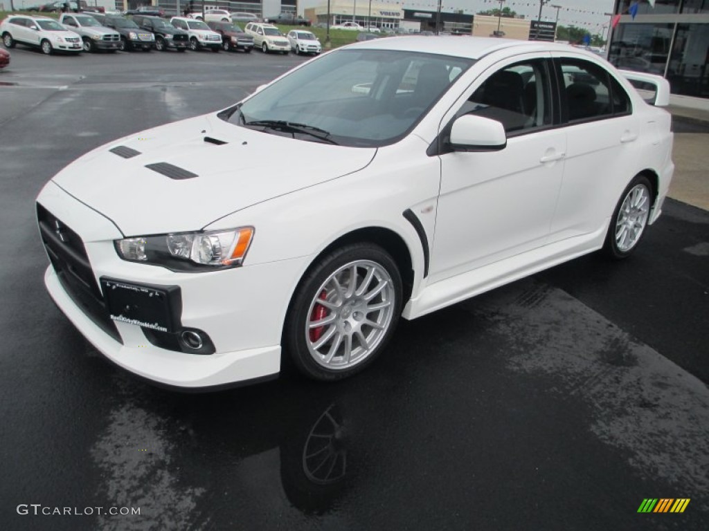 Wicked White 2013 Mitsubishi Lancer Evolution GSR Exterior Photo #83282006