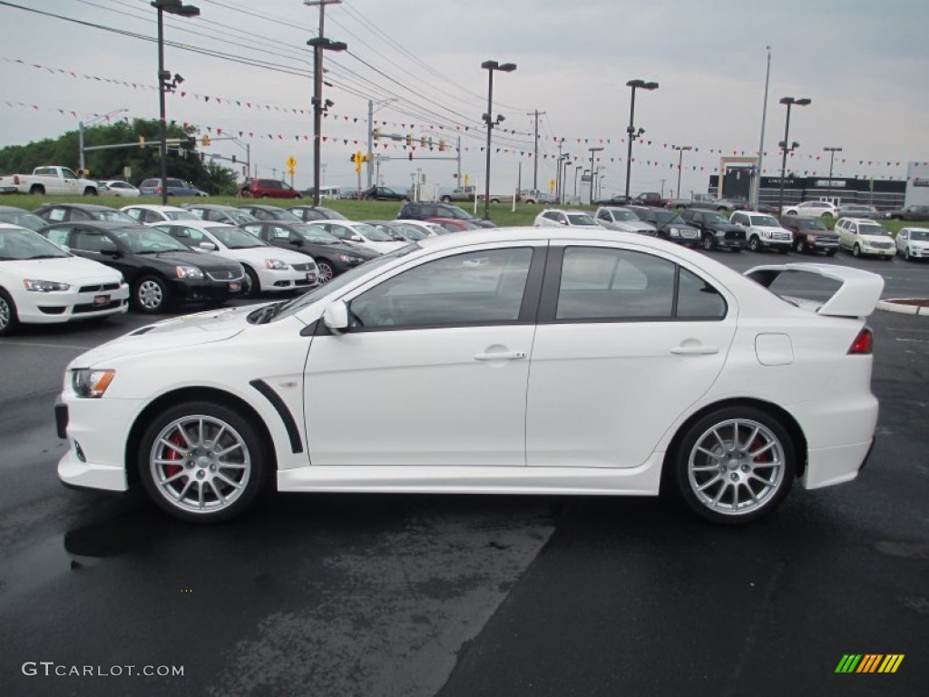 Wicked White 2013 Mitsubishi Lancer Evolution GSR Exterior Photo #83282031