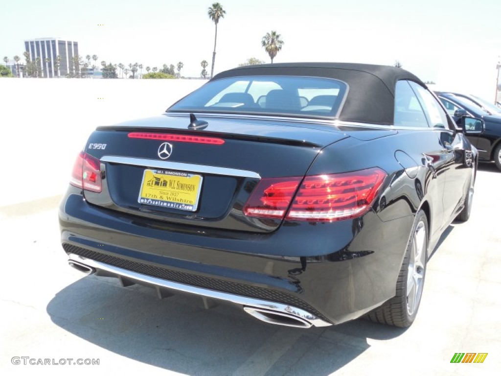 2014 E 550 Cabriolet - Black / Black photo #8
