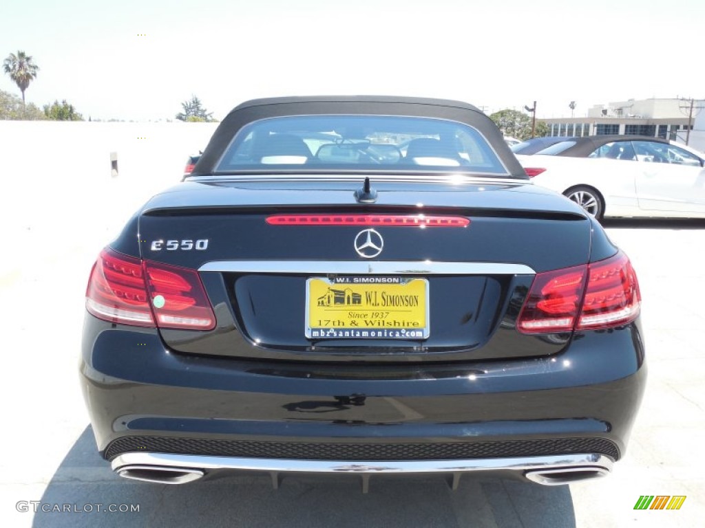 2014 E 550 Cabriolet - Black / Black photo #9